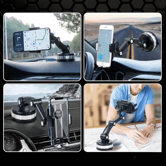 SpinMount™ – Soporte Celular Premium con Sujeción Ultra Fuerte y Flexibilidad Total