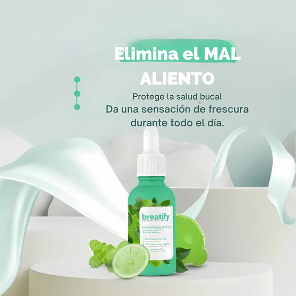 Breatify™ - Suero Bucal Avanzado para un aliento fresco que acompaña todo el día