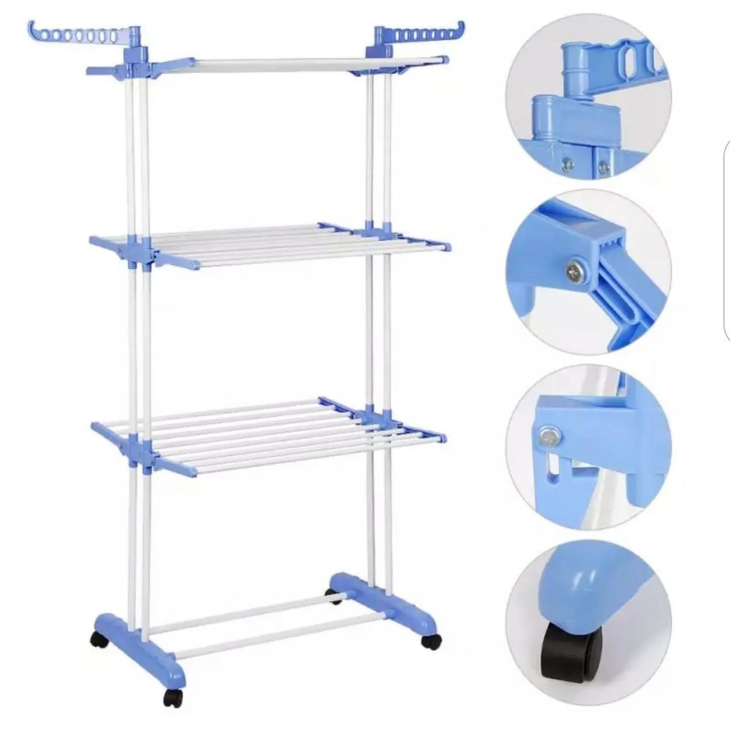 DryClean™ – Tendedero Compacto con Ruedas: seca, organiza y libera espacio desde el primer uso