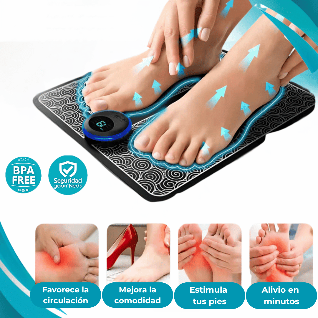 RelaxStep™ – Estimulador de Pies EMS – Alivio para pies con ardor, presión o adormecimiento en solo 15 minutos al día