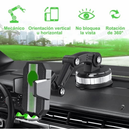 SpinMount™ – Soporte Celular Premium con Sujeción Ultra Fuerte y Flexibilidad Total