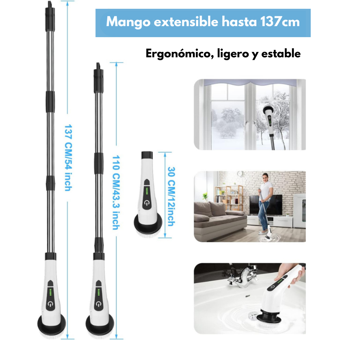 Fregadora Automática multiuso - Limpia cada rincón  fácil y rápido con menos de la mitad del esfuerzo