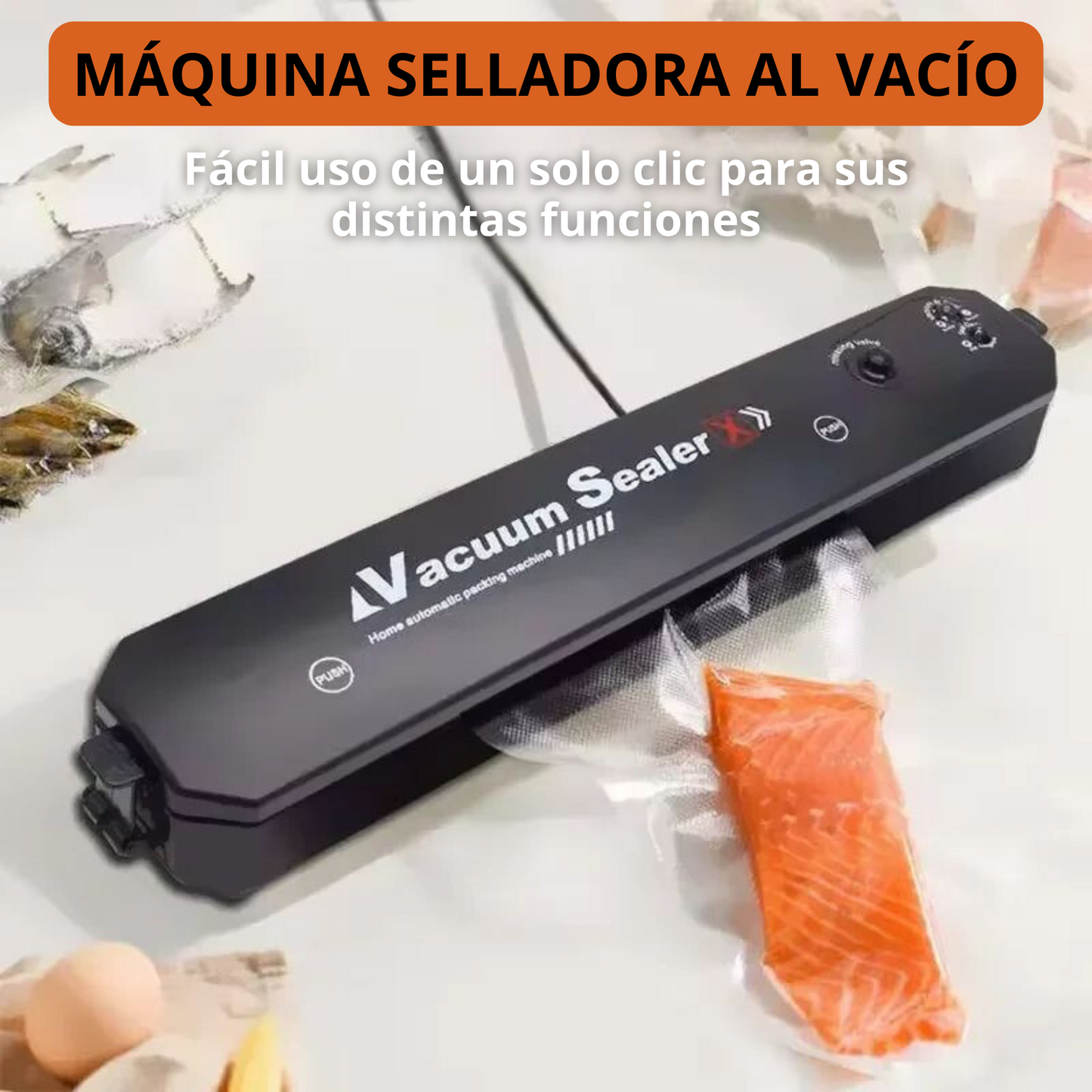 Máquina Selladora al Vacío | Conserva tus Alimentos con VacuumSeal Pro