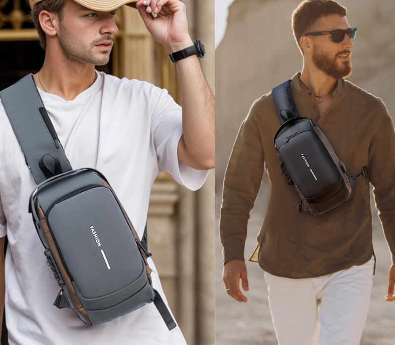 Bolso Anti-Robo Impermeable con USB - Estilo, seguridad, organización y conexión en todo momento