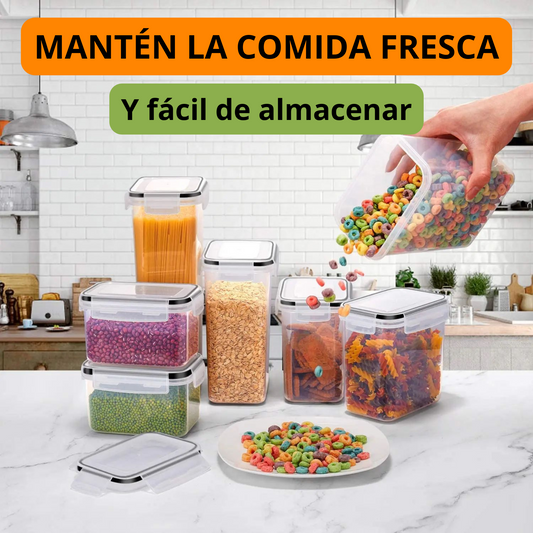 FreshKeeper™ – Set de Contenedores Herméticos x 7 Piezas