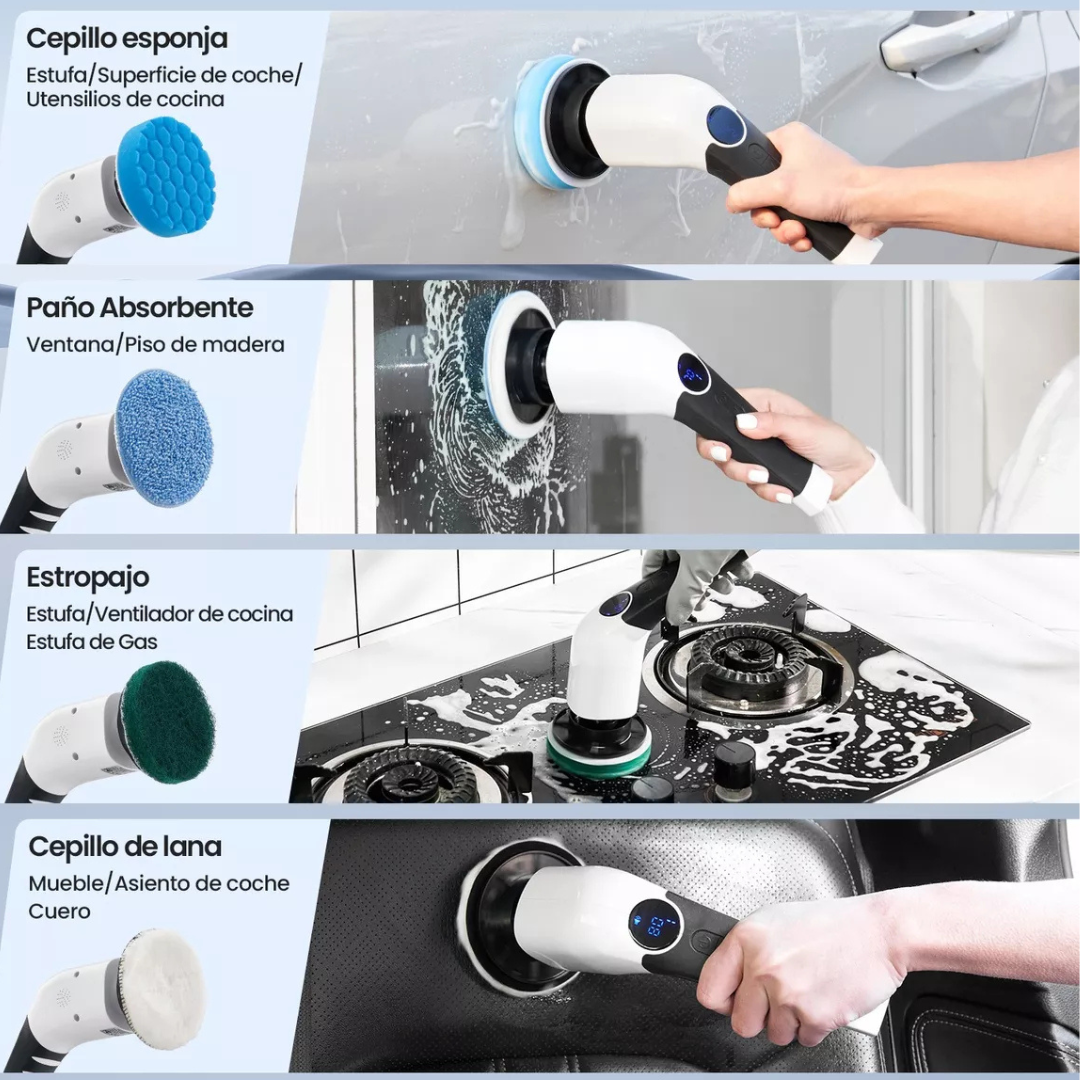 Fregadora Automática multiuso - Limpia cada rincón  fácil y rápido con menos de la mitad del esfuerzo
