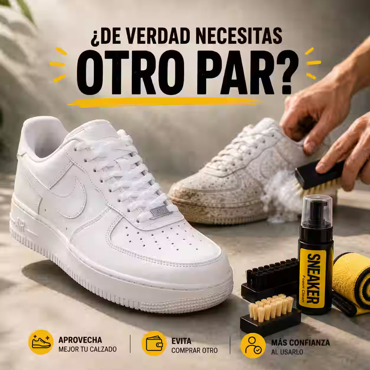 Kit Restaurador de Calzado – Remueve la suciedad acumulada y mejora la apariencia de tu calzado favorito en minutos