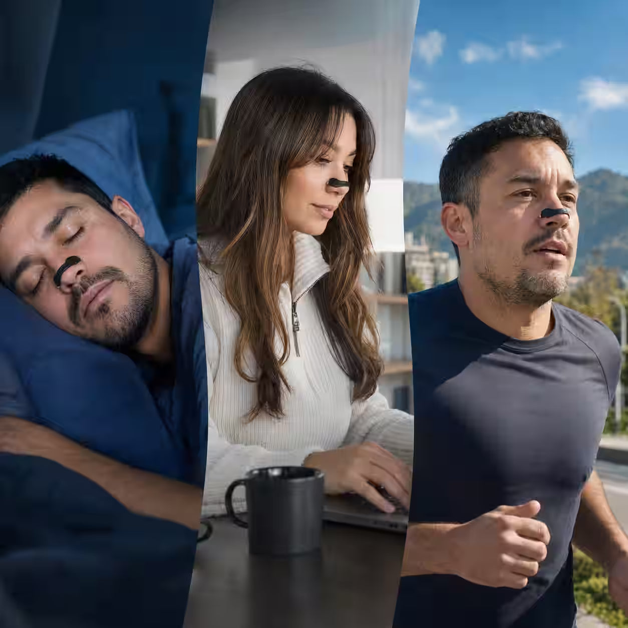2x1 Kit de Bandas Nasales Magnéticas  – Mejora la respiración, reduce los ronquidos y favorece el descanso y el rendimiento deportivo