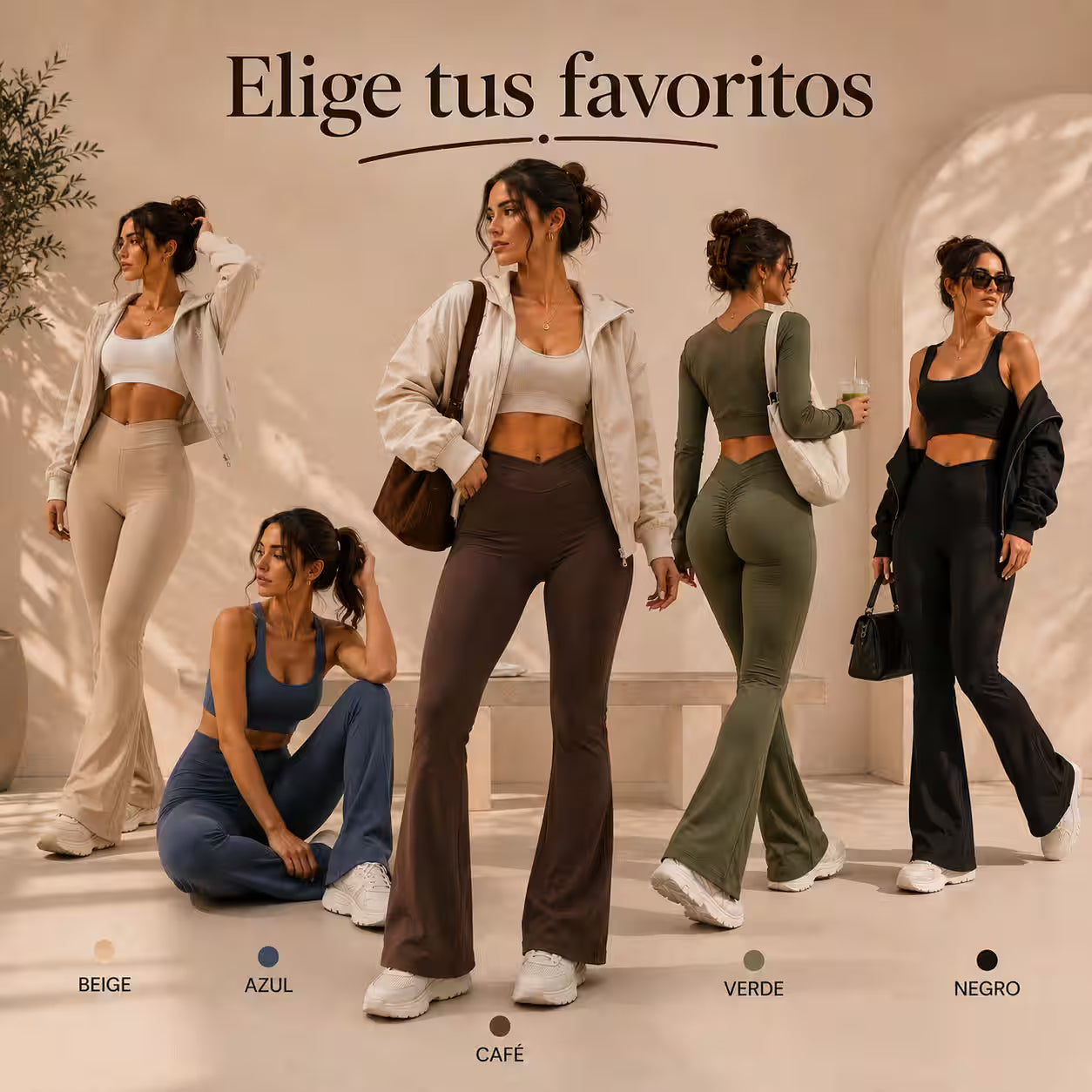 2x1 Calza Flare Premium Levanta Cola - Realza y define glúteos, alarga visualmente tus piernas y crea efecto abdomen plano