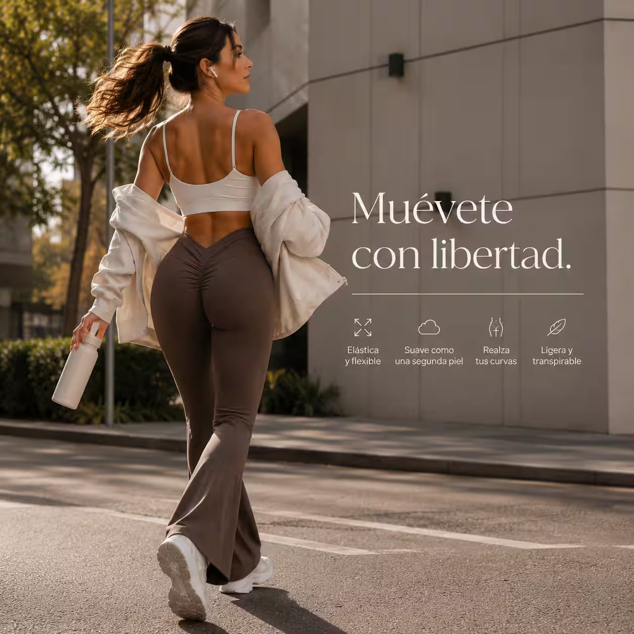 2x1 Calza Flare Premium Levanta Cola - Realza y define glúteos, alarga visualmente tus piernas y crea efecto abdomen plano
