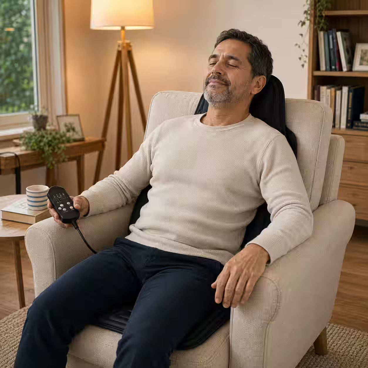 Cubreasiento Masajeador con Calor Lumbar – Convierte cualquier asiento en una sesión de masaje personalizada