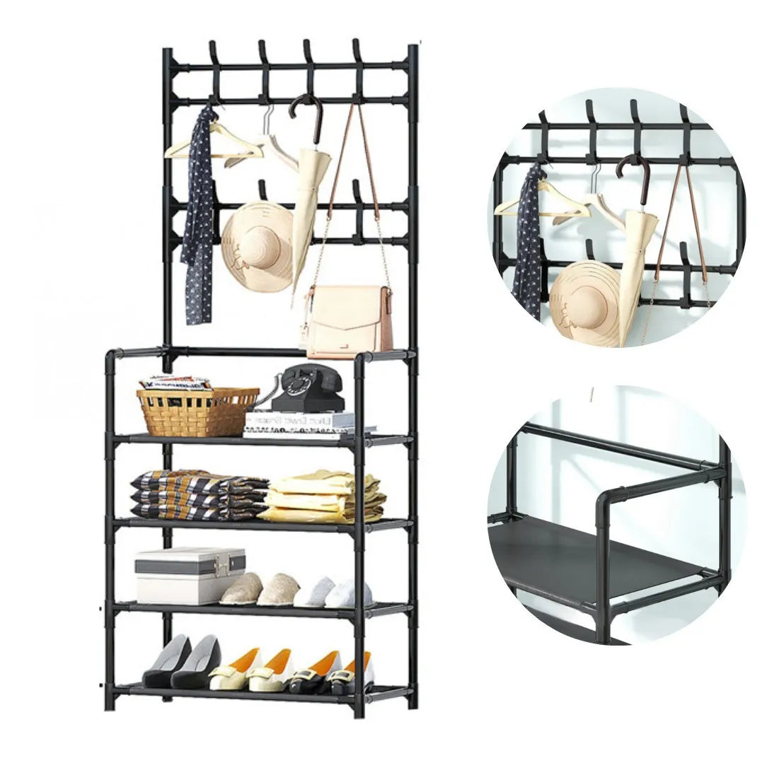 OrganizaMax™ – Perchero Zapatero -  Organiza, decora y mantiene tu espacio funcional en segundos