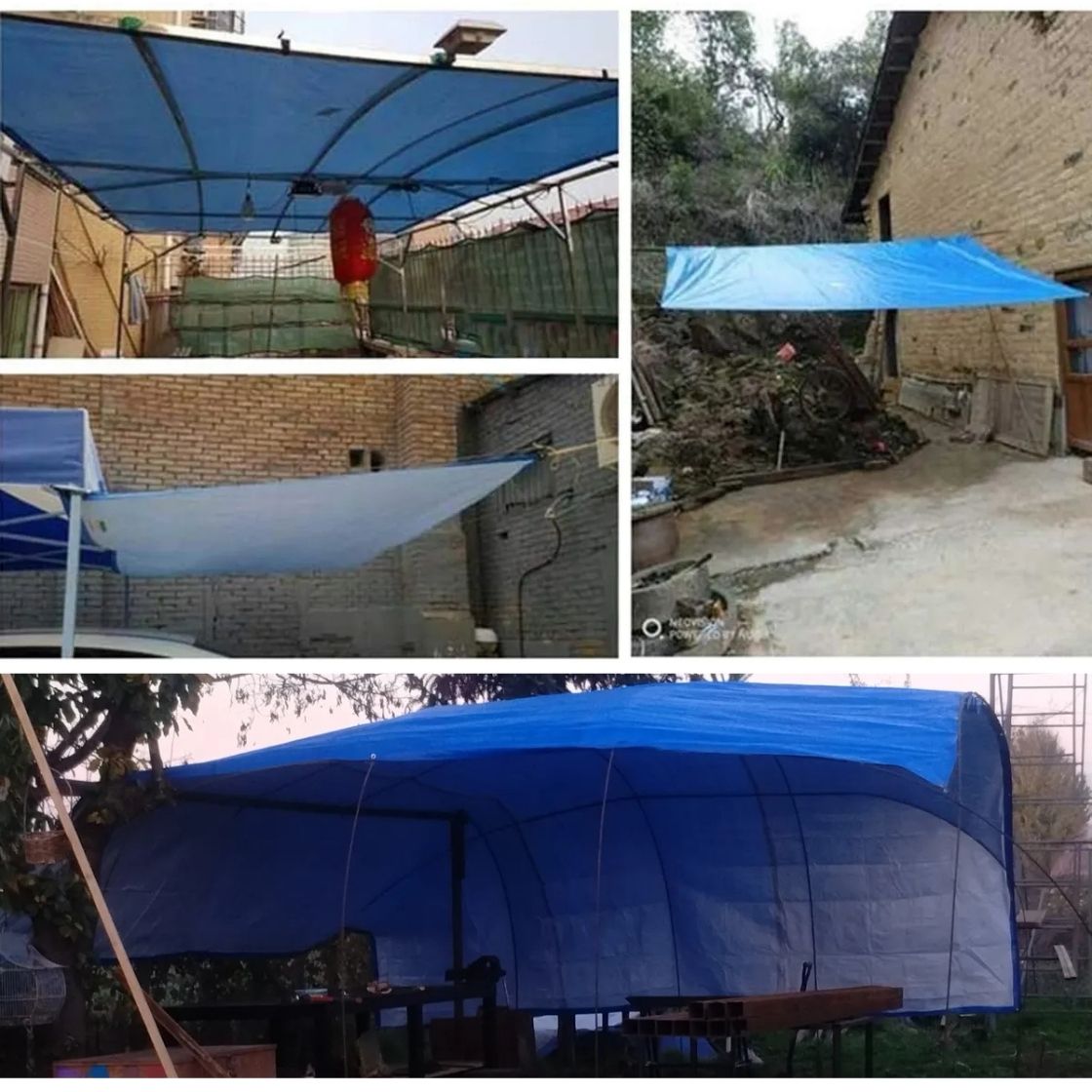 SafeCover™ - Lona Impermeable de Alta Resistencia 3x3 - Mantén muebles, leña y mascotas secos durante días de lluvia