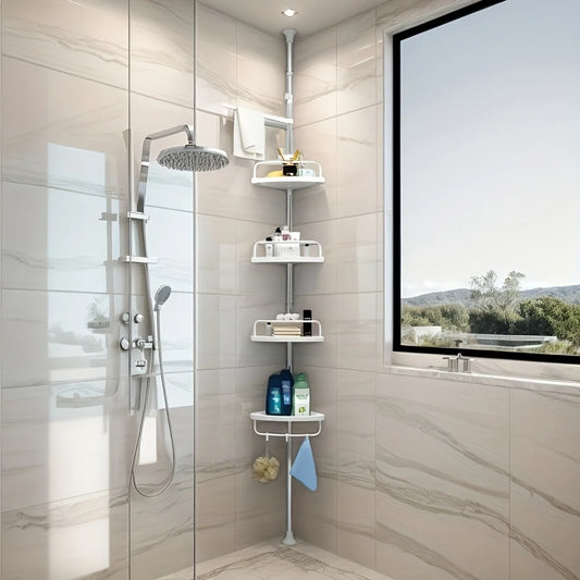 Esquinero organizador de baño ajustable – Dale a tu baño un toque elegante, moderno y funcional