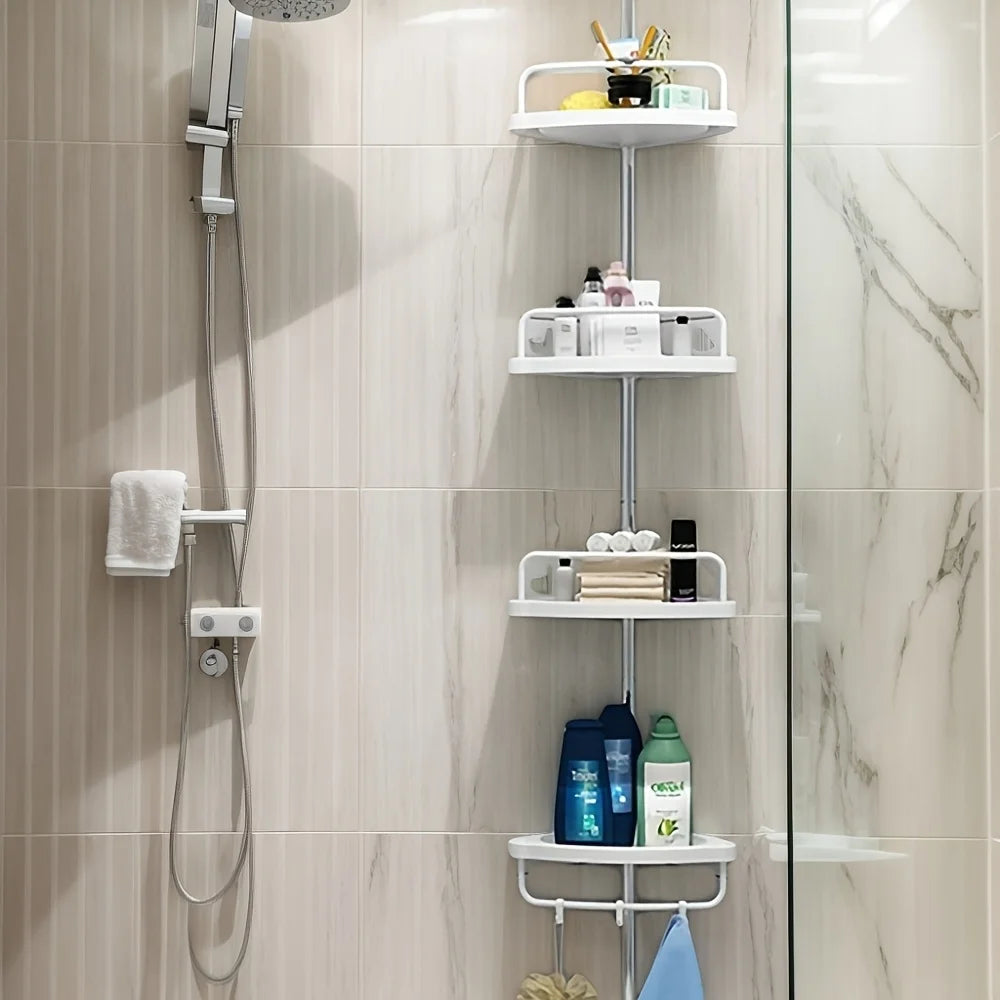 Esquinero organizador de baño ajustable – Dale a tu baño un toque elegante, moderno y funcional