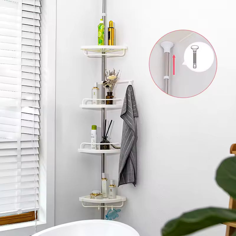 Esquinero organizador de baño ajustable – Dale a tu baño un toque elegante, moderno y funcional