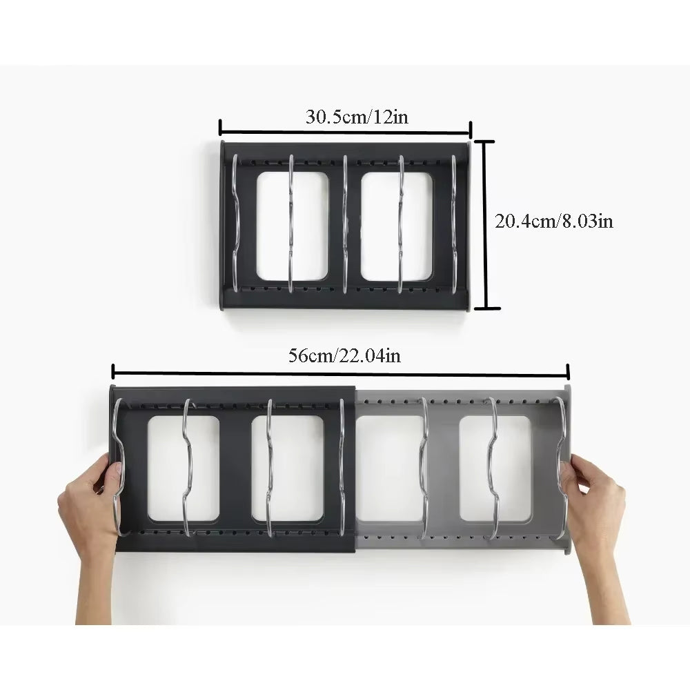 OrderRack™  – Organizador Ajustable para Utensilios – Mantén ollas, tapas, sartenes y más al alcance, sin desorden ni apilamiento