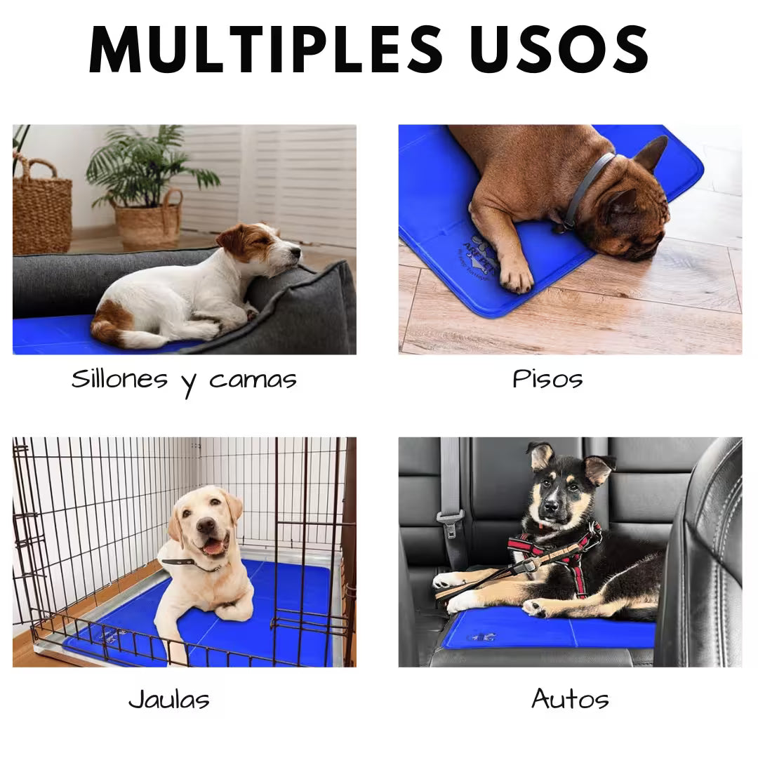 Alfombra auto-refrigerante para perros y gatos -  Cuida a tus mascotas del calor intenso del verano