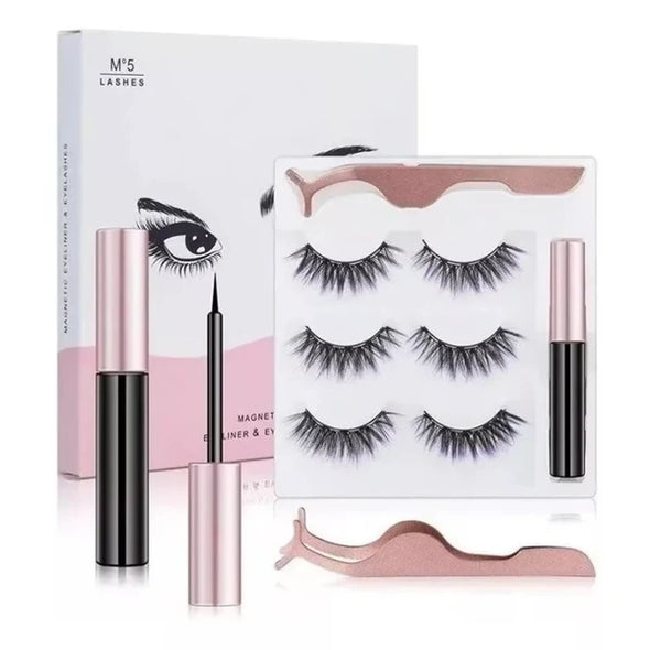 Kit de Pestañas Magnéticas Reutilizables – Logra una mirada impactante en segundos y luce increíble todo el día, sin retoques ni sorpresas