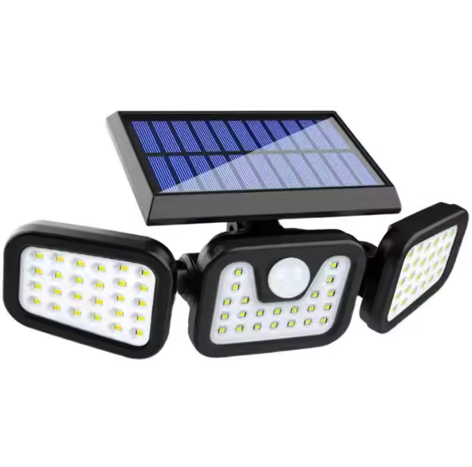 Foco Solar con Sensor de Movimiento – Ilumina tus exteriores hasta por 10 horas sin gastar en electricidad
