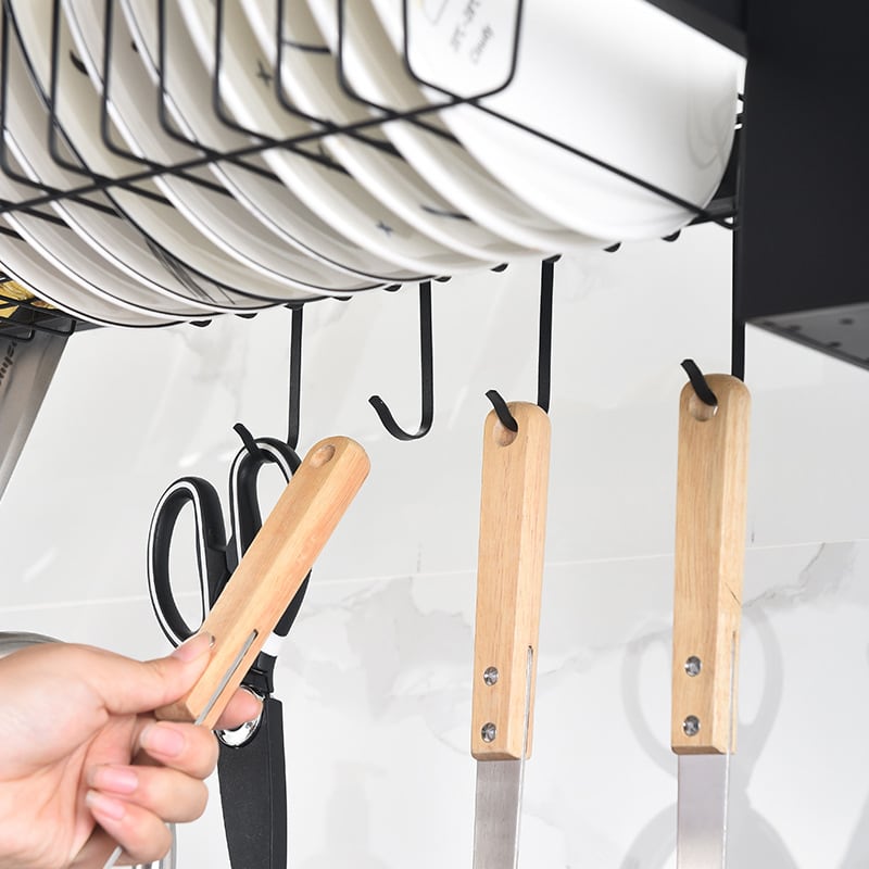 Escurridor organizador para Cocina - Aprovecha el espacio sobre tu lavaplatos para mantener todo limpio, seco y organizado.