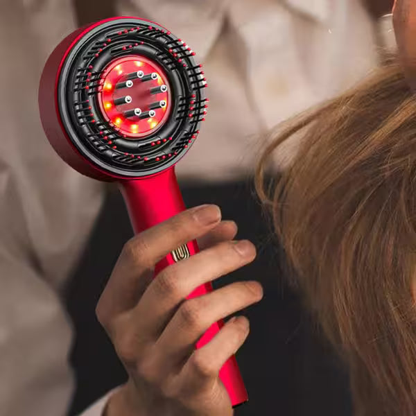 Masajeador Capilar con Terapia de Luz Roja y Aplicador de Sérum o Aceites – Favorece el crecimiento de un cabello más fuerte y saludable desde la raíz